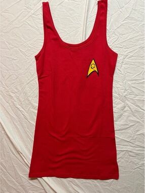 2013 Mighty Fine Star Trek Red Tank Top Large Dress Halloween Costume